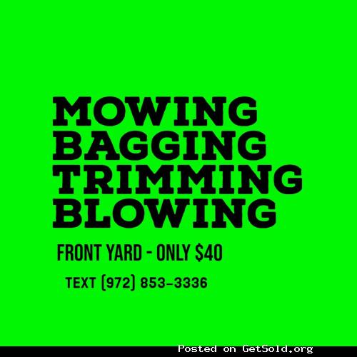 Irving Lawn Care $40 Special