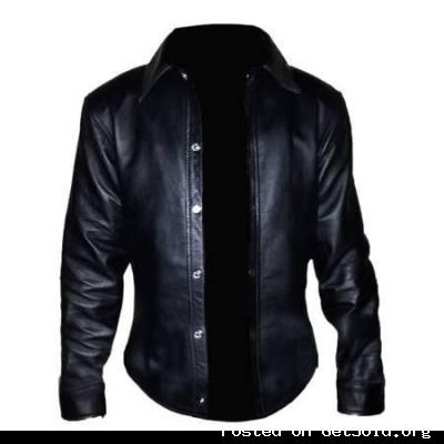 New Lamb Leather Shirt Mans Small