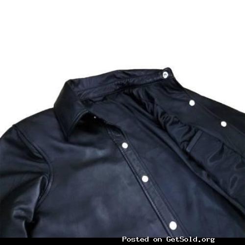 New Lamb Leather Shirt Mans Small