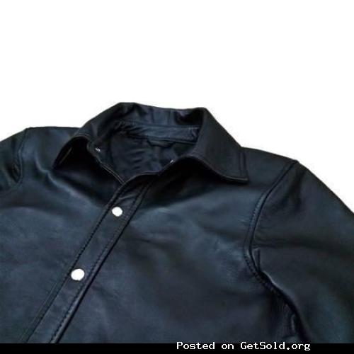 New Lamb Leather Shirt Mans Small