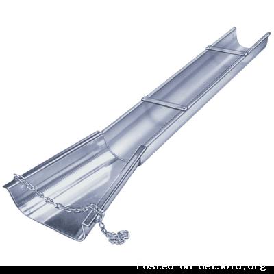 16' Aluminum Concrete Chute with Flare