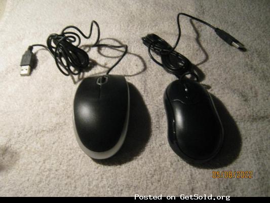 NEW &ndash; Two Computer Mouse Devices (both are hard wired with a USB cable,