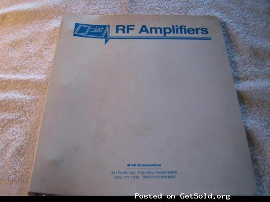 Q-bit RF Amplifiers &copy; 1980