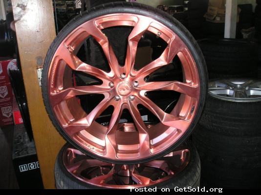 4 24 inch bronze forgiano wheels