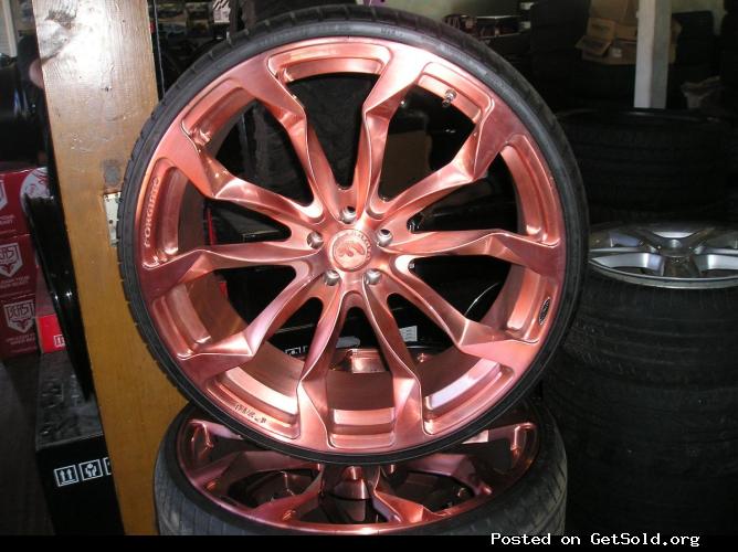 4 24 inch bronze forgiano wheels