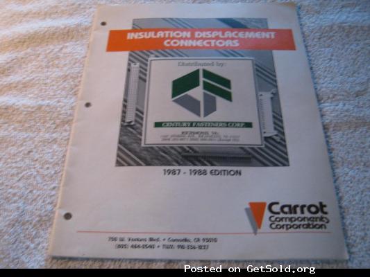 Carrot Components Corporation &ndash; Insulation Displacement Connectors &copy; 1987-1988