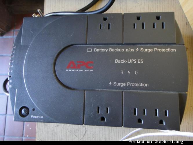 APC 350 Surge Protection,plus battery backup !