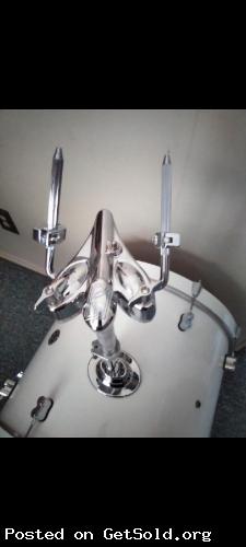 Tama double Tom mount for bass drum