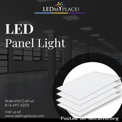 LED panel lights come in a variety of colors and sizes.