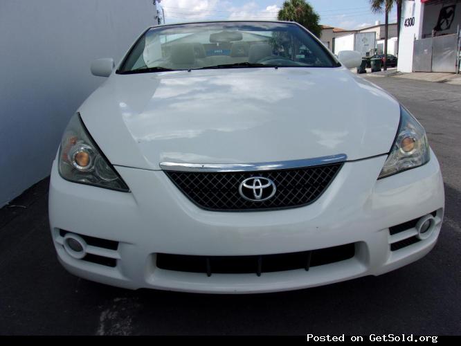 TOYOTA SOLARA CONVERTIBLE, V-6 ENGINE, WHITE/TAN LEATHER, KEITH: (954)658-1010