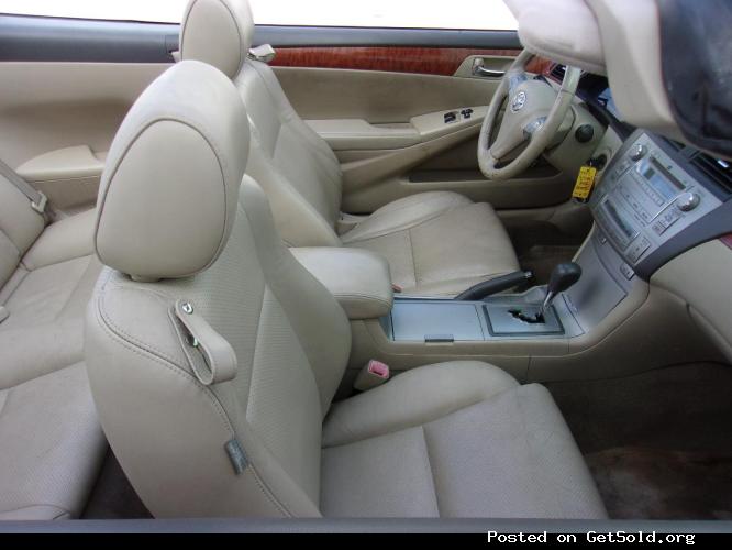 TOYOTA SOLARA CONVERTIBLE, V-6 ENGINE, WHITE/TAN LEATHER, KEITH: (954)658-1010