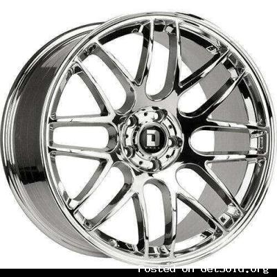 18x8 5x120 40mm offset Chrome Wheels