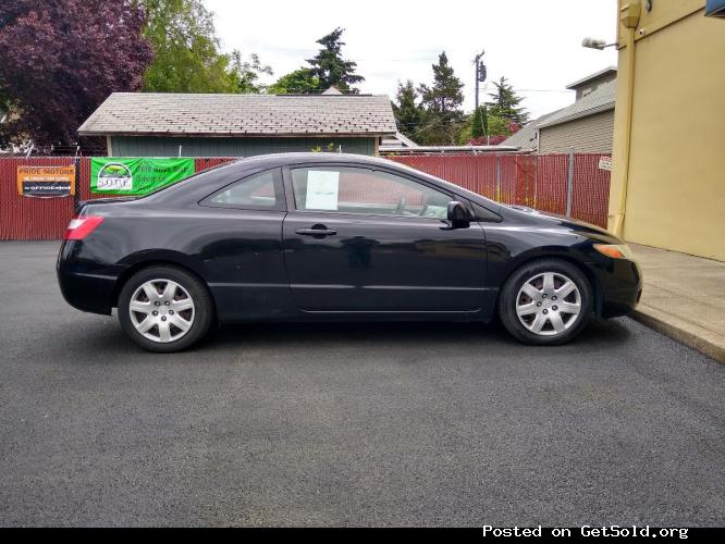 2008 HONDA CIVIC LX - 5SPD - UP TO 34MPG