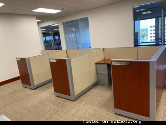 37- Steelcase Answer, very clean and high end low wall 6x6 cubicles.