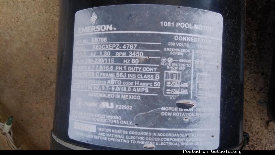 Emerson Pool Pump