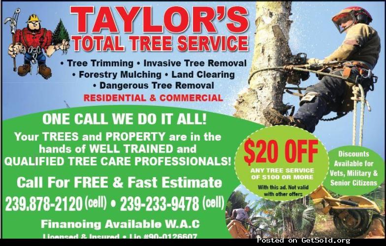 LICENSED &amp; INSURED FULL-SERVICE TREE COMPANY- FREE ESTIMATES