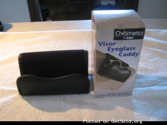 NEW &ndash; Chromatics by Totes &ndash; Visor Eyeglass Caddy &ndash; Flexible Case Adjusts to Securely Hold Any Pair of Glasses