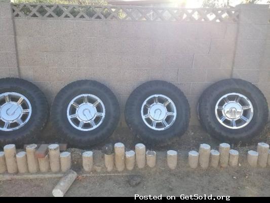 TIRES AND RIMS FOR SALE 315/70/17