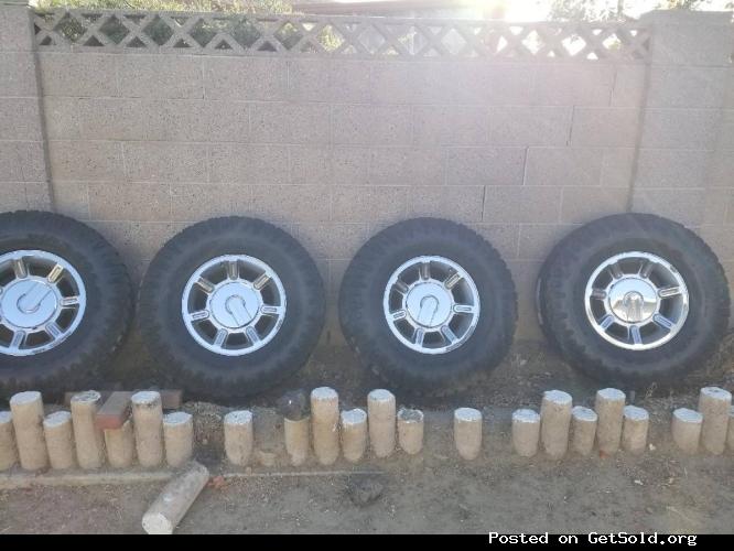 TIRES AND RIMS FOR SALE 315/70/17