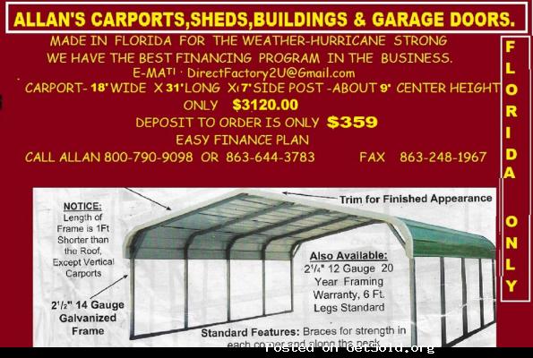 CARPORT FOR SALE INSTALLED