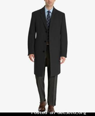 100% New Ralph Lauren Cashmere Wool Overcoat Size 38 Black