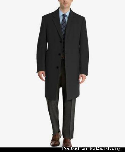 100% New Ralph Lauren Cashmere Wool Overcoat Size 38 Black