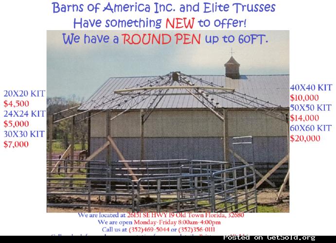 Barns of America Inc. (New Round Pen)