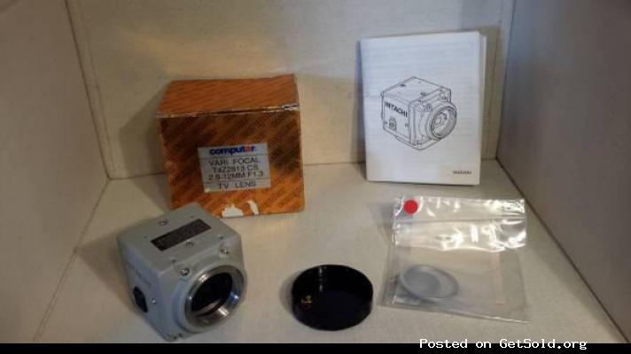 Hitachi KP-D20AU 1/3&quot;CCD Color Analog Camera, NTSC with 2.8-12mm Lens