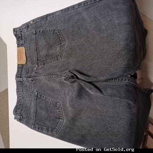 LEVIS 550 MENS BLACK JEANS