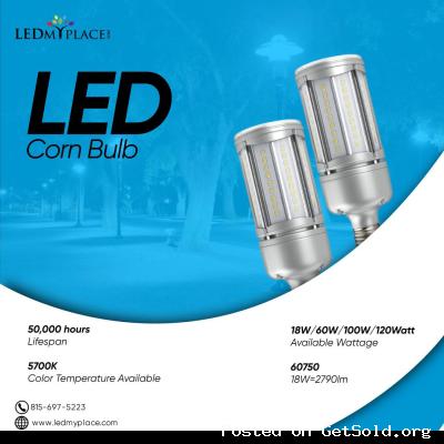 LED Corn bulbs produce a lot of brighter and more intense light