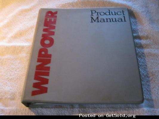 WINPOWER Corporation Product Manual &copy; 1986