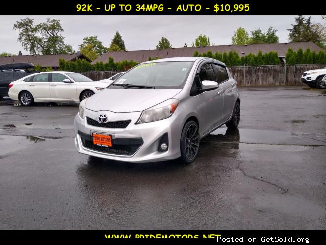 2012 TOYOTA YARIS SE / AUTO / 92K