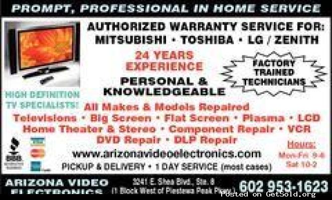 TV repair,STEREO repair,LED,LCD,Plasma,DLP,surround