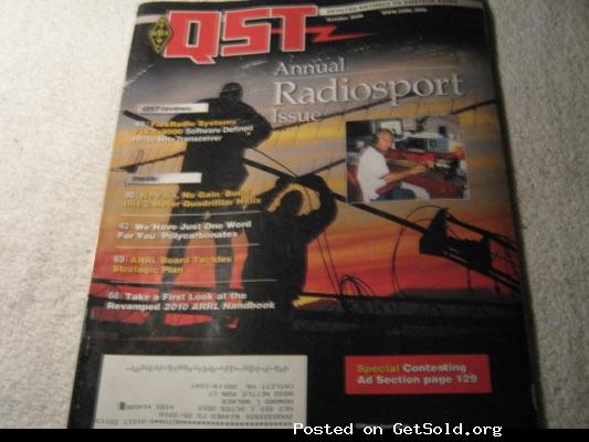 QST &ndash; DEVOTED ENTIRELY to AMATEUR RADIO &ndash; October 2009