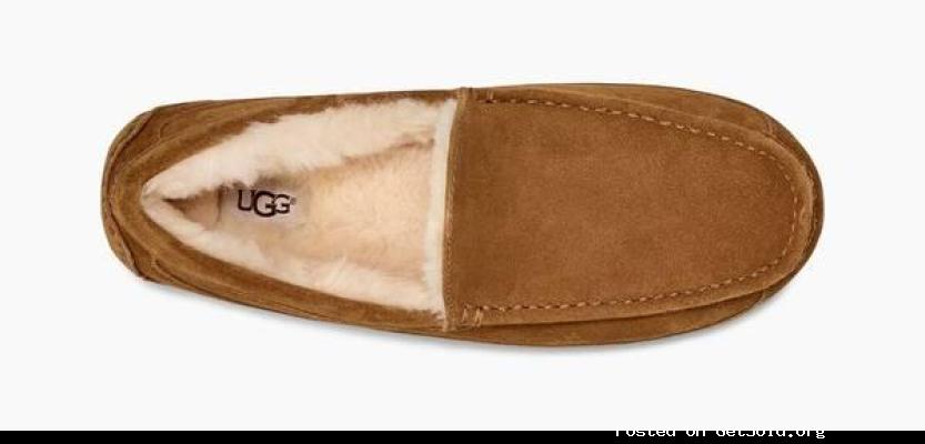 New UGG Ascot Slippers ~ Man's Size 9 Tan