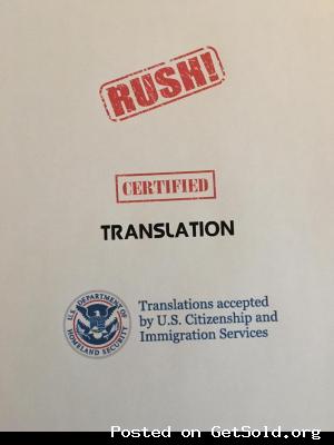 USCIS LITHUANIAN BIRTH CERTIFICATE TRANSLATION SERVICES