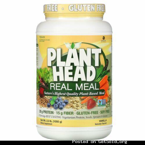 Plant Head Vegan Protein Drink 1.7 lbs. Choc. Or Vanilla