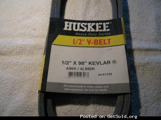 Huskee 1/2&quot; V-Belt - 1/2&quot; X 98&quot; Kevlar