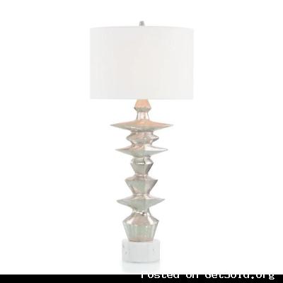 John Richard Whimsical Nickel Table Lamp| Lamps &amp; Lightings At Grayson Luxury