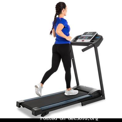 XTERRA Fitness Folding Treadmill Black