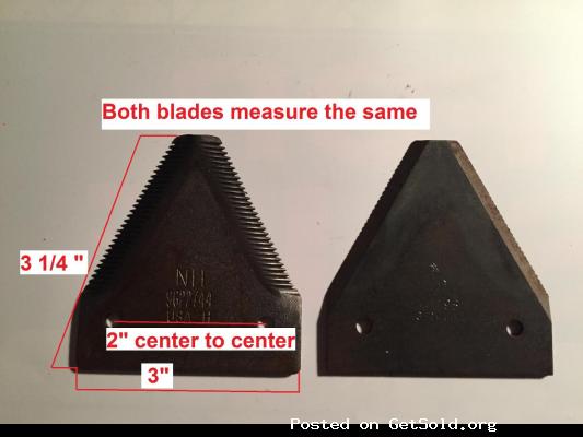 Sickle bar blades sections replacement