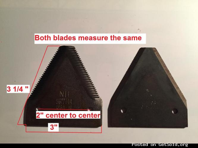 Sickle bar blades sections replacement