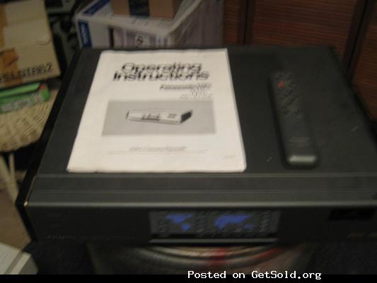 Panasonic Professional/Industrial Video Recorder/Player AG-W1-P * PAL, SECAM, &amp; NTSC Format Transfers. Includes Operating Instructions