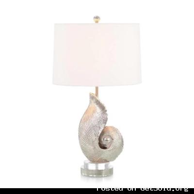 John Richard Nautilus Seashell Table Lamp at Grayson Luxury