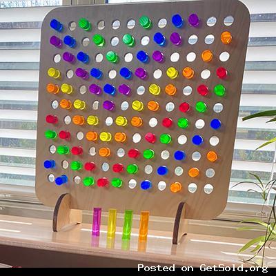 Rainbow pegboard for sale