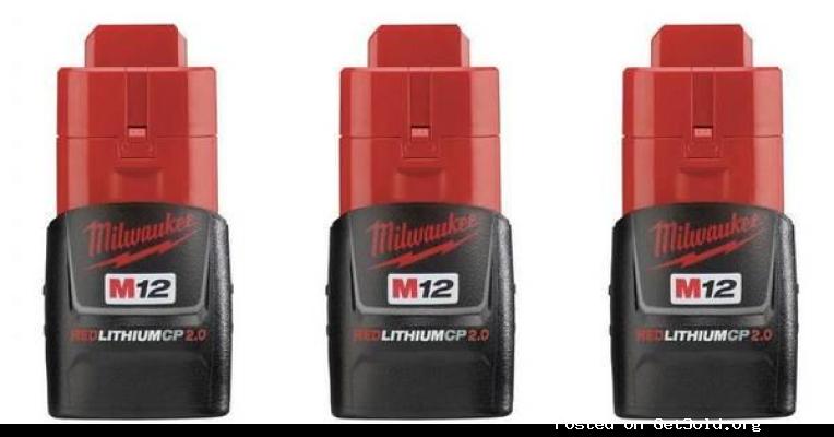 3X New Milwaukee M 2.0 M12 Batteries + Charger