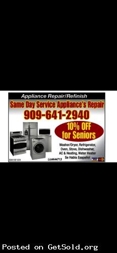 APPLIANCE REPAIR ** AC &amp; HEATING ** ALL MAKES AND MODELS