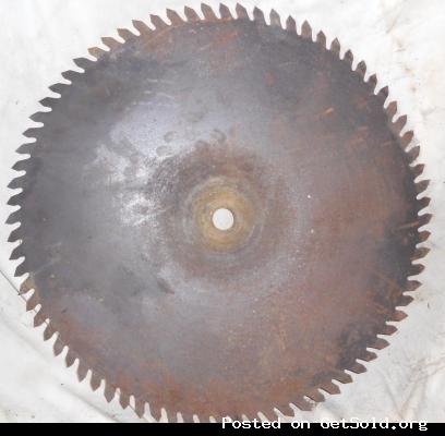 Large antique sawmill/buzz saw blade