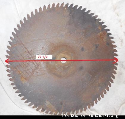 Large antique sawmill/buzz saw blade