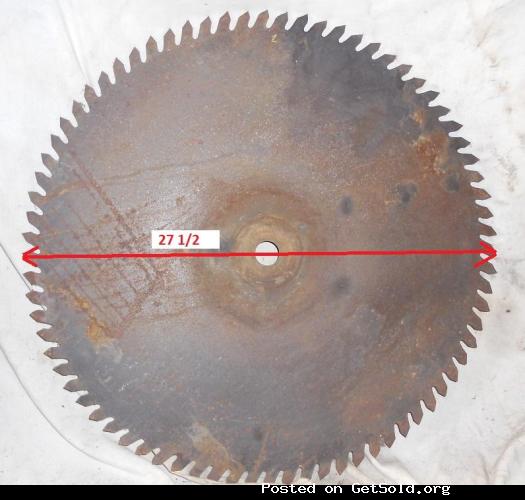 Large antique sawmill/buzz saw blade